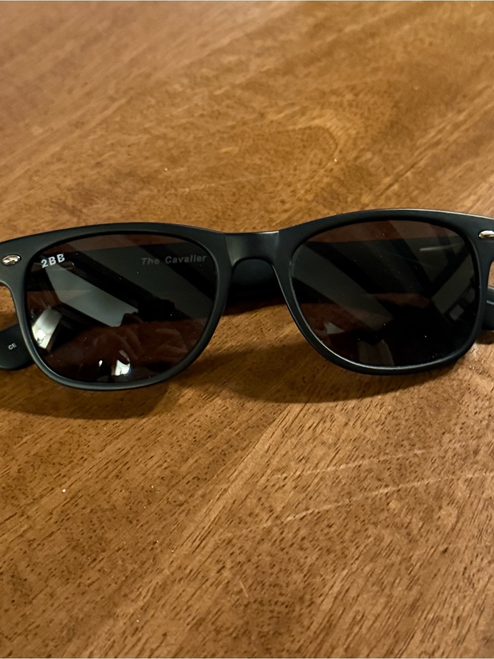 Two Blind Brothers "The Cavalier" Polarized Sunglasses Matte Black — Unisex 2BB